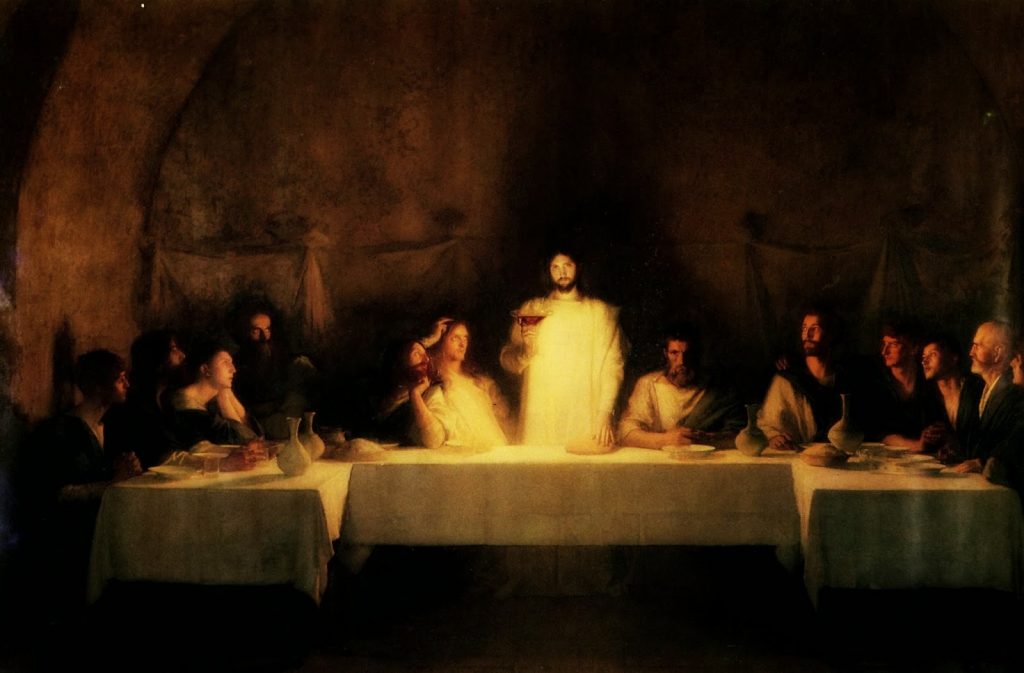 jesus comparte el vino imagen